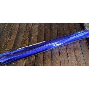 Glossy Blue Metallic Gift Wrapping Paper Roll  17 In X 32.8 Ft Wedding Birthday